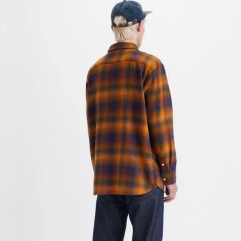 Nwt Levi’s Men Jackson Plaid Worker Shirt Buttons Long Sleeve Small - Picture 2 of 7
